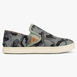 Olukai Women's Pehuea Pa'i Slip-On Sneakers Shoes Ke Au Camo Sage Size 7